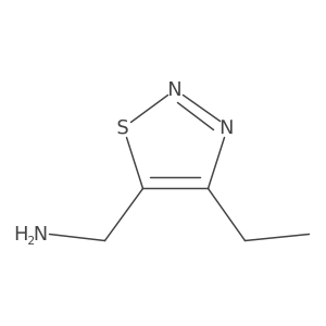 (4-Ethyl-1,2,3-thiadiazol-5-yl)methanamine Structure