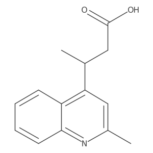 3-(2-Methylquinolin-4-yl)butanoic acid Structure
