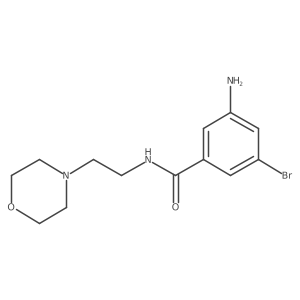 3-amino-5-bromo-N-(2-morpholinoethyl)benzamide Structure
