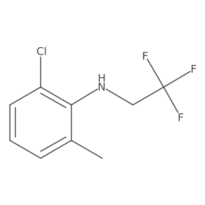 2-chloro-6-methyl-N-(2,2,2-trifluoroethyl)aniline Structure