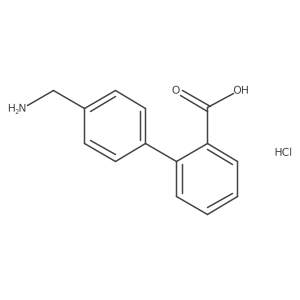 2-[4-(Aminomethyl)phenyl]benzoic acid hydrochloride结构式