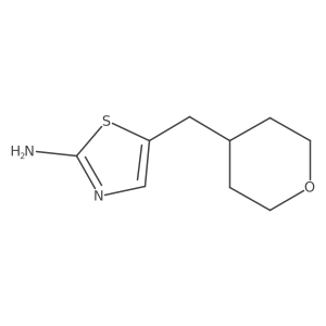 5-((Tetrahydro-2H-pyran-4-yl)methyl)thiazol-2-amine结构式
