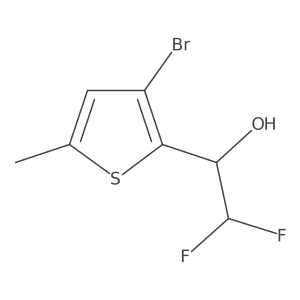 1-(3-Bromo-5-methylthiophen-2-yl)-2,2-difluoroethan-1-ol Structure