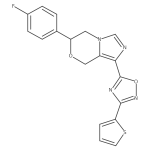 5-[6-(4-Fluorophenyl)-5H,6H,8H-imidazo[4,3-C][1,4]oxazin-1-YL]-3-(thiophen-2-YL)-1,2,4-oxadiazole结构式