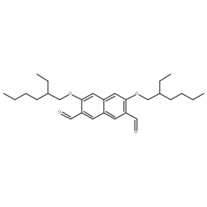 3,6-Bis(2-ethylhexyl)naphthalene-2,7-dicarbaldehyd Structure