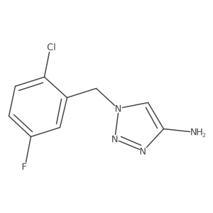 1-[(2-chloro-5-fluorophenyl)methyl]-1H-1,2,3-triazol-4-amine Structure