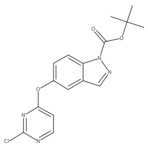 tert-butyl 5-((2-chloropyrimidin-4-yl)oxy)-1H-indazole-1-carboxylate Structure