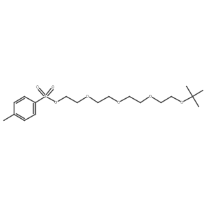 2-(2-(2-(2-T-Butoxyethoxy)ethoxy)ethoxy)ethyl-4-methylbenzenesulfonate结构式