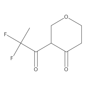 3-(2,2-Difluoropropanoyl)oxan-4-one结构式