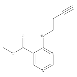 Methyl 4-[(but-3-yn-1-yl)amino]pyrimidine-5-carboxylate Structure