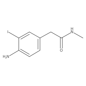 4-Amino-3-iodo-n-methylbenzeneacetamide结构式