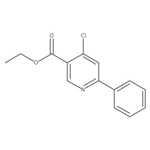 Ethyl 4-chloro-6-phenylnicotinate结构式