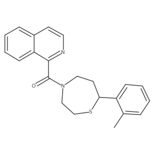 Isoquinolin-1-yl(7-(o-tolyl)-1,4-thiazepan-4-yl)methanone Structure