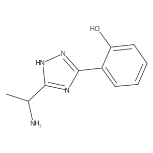 2-(5-(1-Aminoethyl)-1H-1,2,4-triazol-3-yl)phenol结构式