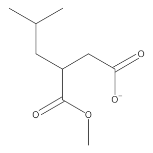 Butanedioic acid, (2-methylpropyl)-, 1-methyl ester Structure
