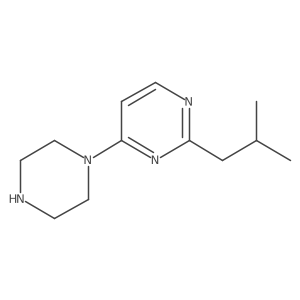2-(2-Methylpropyl)-4-(piperazin-1-yl)pyrimidine结构式