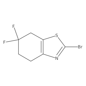 2-Bromo-6,6-difluoro-4,5,6,7-tetrahydro-1,3-benzothiazole Structure