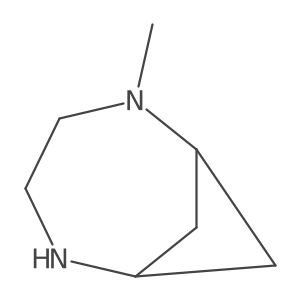 2-Methyl-2,5-diazabicyclo[4.1.1]octane Structure