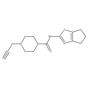 N-{4H,5H,6H-cyclopenta[d][1,3]thiazol-2-yl}-1-(prop-2-yn-1-yl)piperidine-4-carboxamide Structure