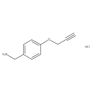 [4-(Prop-2-yn-1-yloxy)phenyl]methanamine hydrochloride结构式