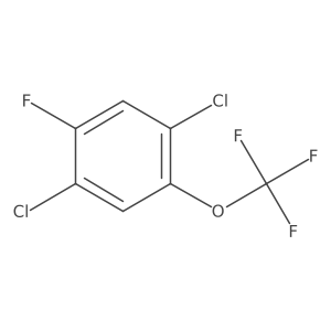 1,4-Dichloro-2-fluoro-5-(trifluoromethoxy)benzene结构式