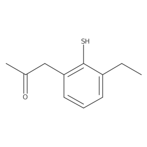 1-(3-Ethyl-2-mercaptophenyl)propan-2-one结构式