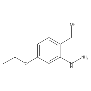 1-(5-Ethoxy-2-(hydroxymethyl)phenyl)hydrazine Structure