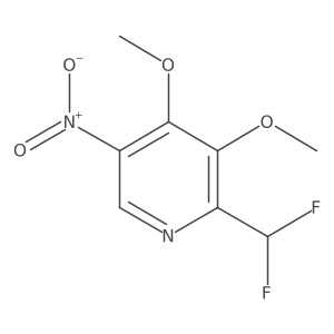2-(Difluoromethyl)-3,4-dimethoxy-5-nitropyridine结构式