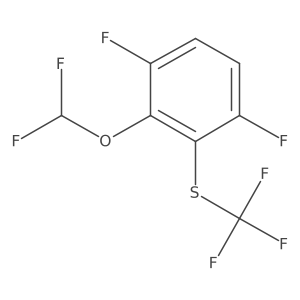 1,4-Difluoro-2-difluoromethoxy-3-(trifluoromethylthio)benzene Structure
