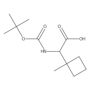 2-{[(Tert-butoxy)carbonyl]amino}-2-(1-methylcyclobutyl)acetic acid Structure