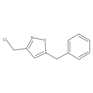 5-Benzyl-3-(chloromethyl)-1,2-oxazole Structure