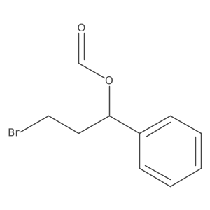 Benzenemethanol, alpha-(2-bromoethyl)-, 1-formate Structure