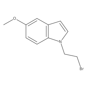 1-(2-bromoethyl)-5-methoxy-1H-indole结构式