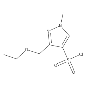 3-(ethoxymethyl)-1-methyl-1H-pyrazole-4-sulfonyl chloride Structure