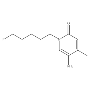 5-Amino-1-(5-fluoropentyl)-4-methyl-1,2-dihydropyridin-2-one结构式