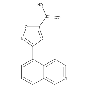 3-(Isoquinolin-5-yl)-1,2-oxazole-5-carboxylic acid结构式