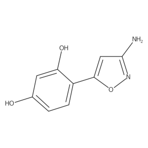 4-(3-Amino-1,2-oxazol-5-yl)benzene-1,3-diol结构式