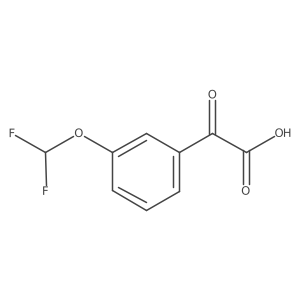 2-[3-(Difluoromethoxy)phenyl]-2-oxoacetic acid结构式