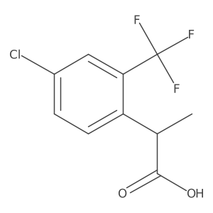 2-[4-Chloro-2-(trifluoromethyl)phenyl]propanoic acid结构式