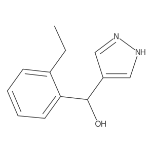 (2-ethylphenyl)(1H-pyrazol-4-yl)methanol结构式