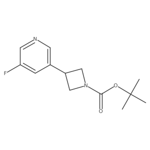 1,1-Dimethylethyl 3-(5-fluoro-3-pyridinyl)-1-azetidinecarboxylate Structure