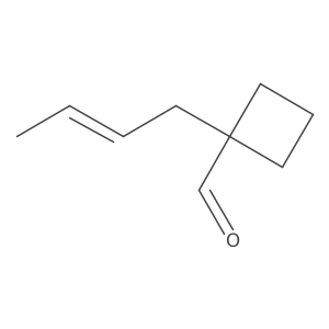 1-(But-2-en-1-yl)cyclobutane-1-carbaldehyde Structure