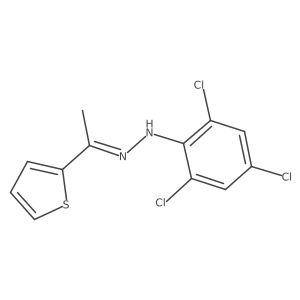 1-Thien-2-ylethanone (2,4,6-trichlorophenyl)hydrazone结构式