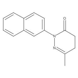 6-Methyl-2-(naphthalen-2-yl)-4,5-dihydropyridazin-3(2H)-one结构式
