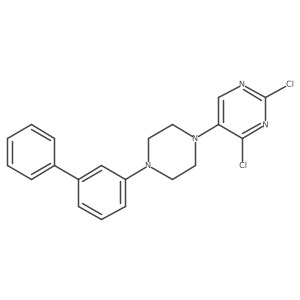 5-(4-[1,1'-Biphenyl]-3-yl-1-piperazinyl)-2,4-dichloropyrimidine结构式