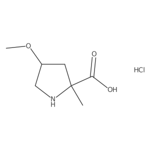 4-Methoxy-2-methylpyrrolidine-2-carboxylic acid hydrochloride Structure