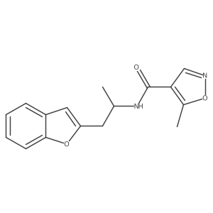 N-(1-(benzofuran-2-yl)propan-2-yl)-5-methylisoxazole-4-carboxamide Structure