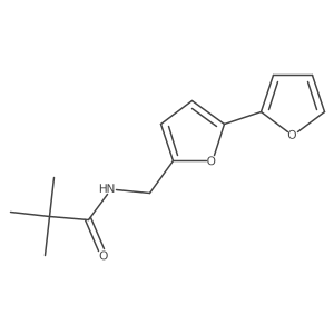 N-([2,2'-bifuran]-5-ylmethyl)pivalamide结构式