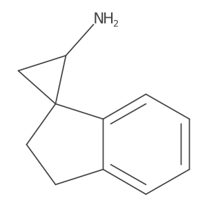 (1R,2R)-2',3'-Dihydrospiro[cyclopropane-1,1'-inden]-2-amine Structure