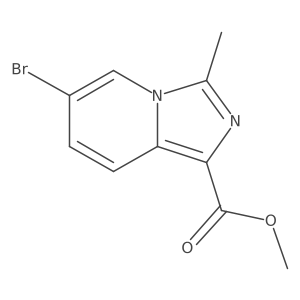 Methyl 6-bromo-3-methylimidazo[1,5-a]pyridine-1-carboxylate结构式